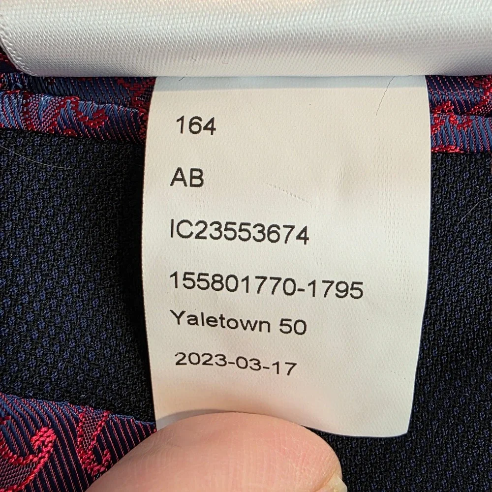 Indochino Mens Navy Blue Wool Blazer Sport Coat Jacket Yaletown 50 Men's size 41